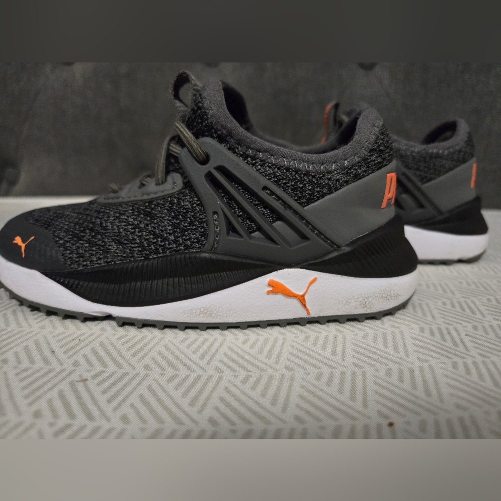 Puma kids grey sneakers  size 8